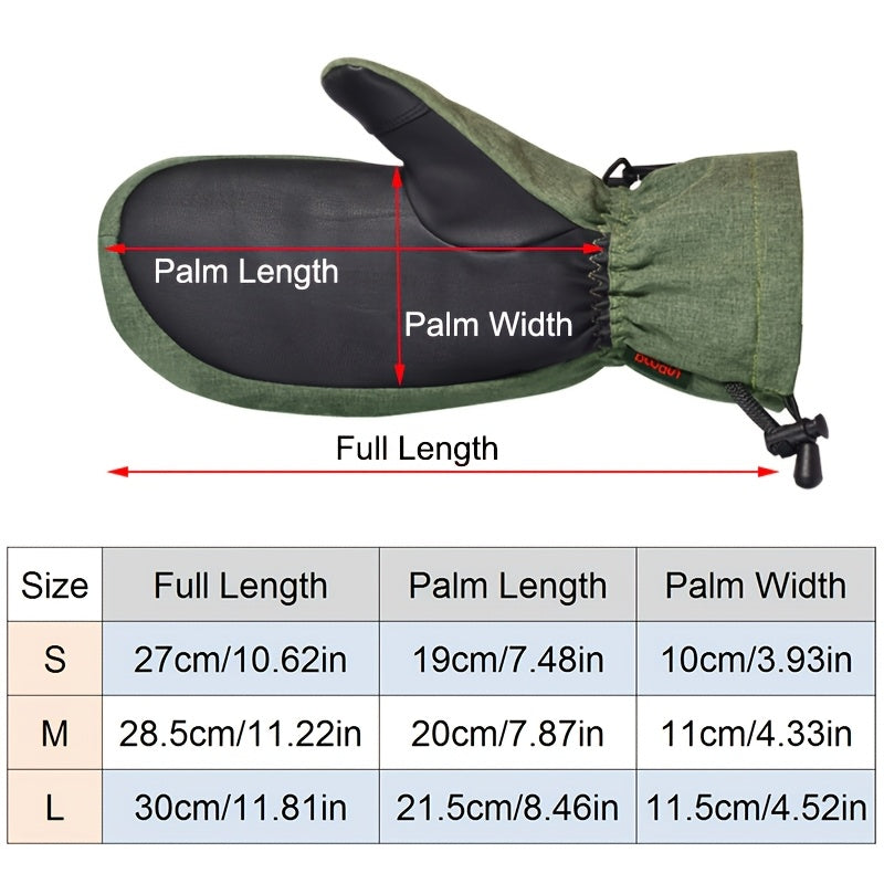Warm Touchscreen Ski Mittens