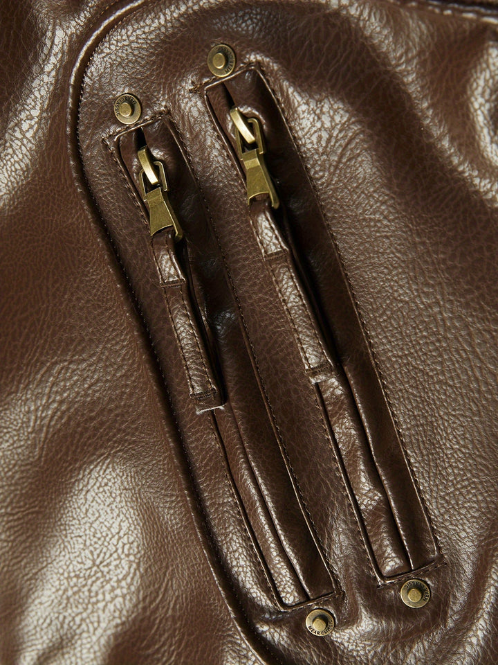 Gordon | Military Leather Biker Jacket