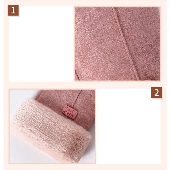 Women's Timeless Warm Suede Fleece Winter Gloves