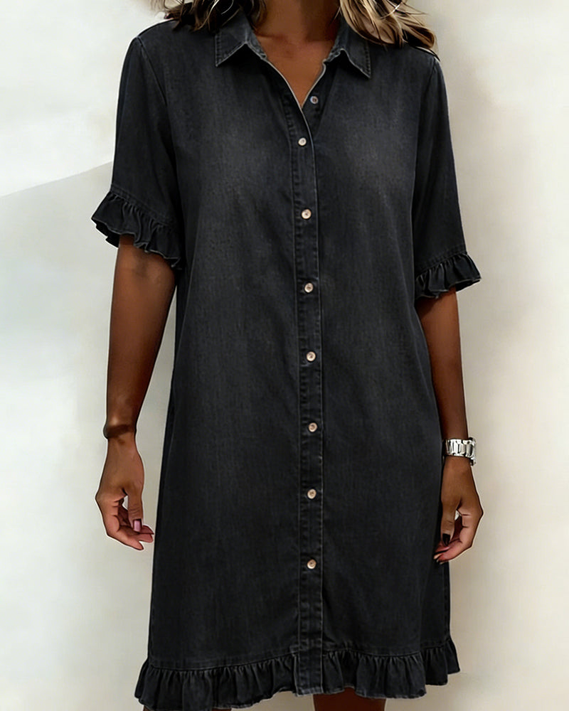 Réjeanne | Ruffle-Trim Dress