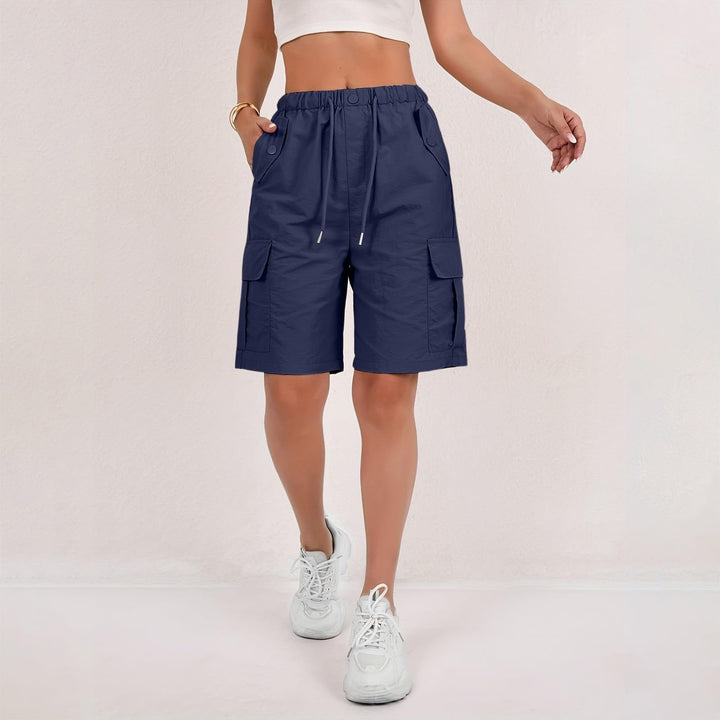 Cerys | Drawstring-Waist Cargo Short