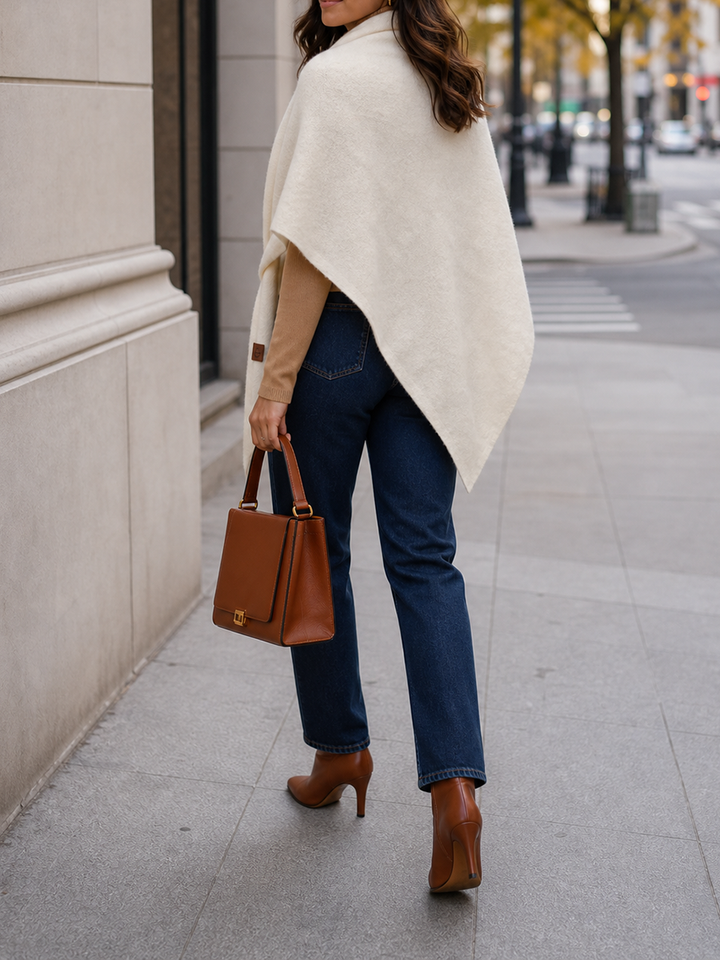 Women's Alpaca Wool Winter Triangle Scarf