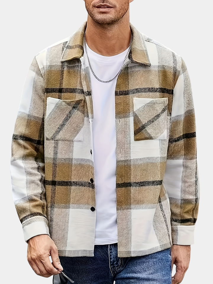 Men's Classic Fit Long Sleeve Overshirt