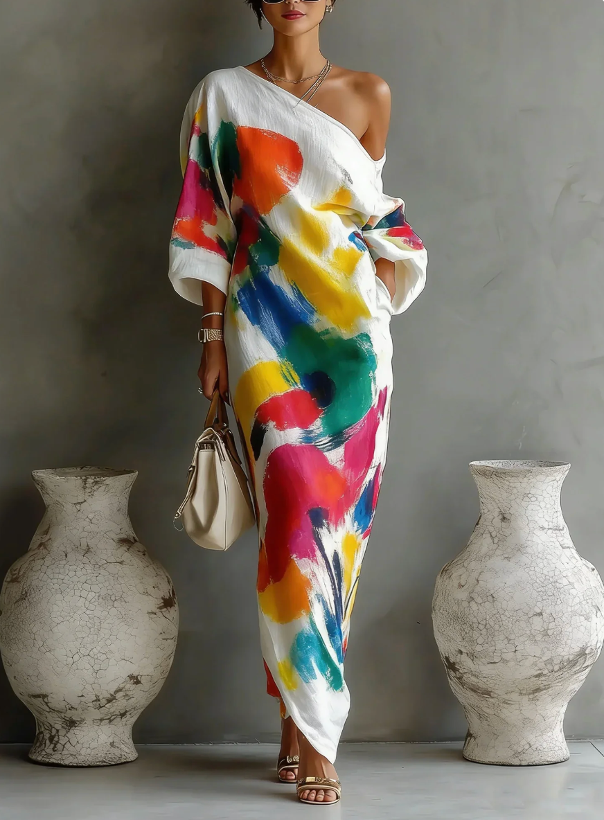 Marthe | One-Shoulder Maxi Dress