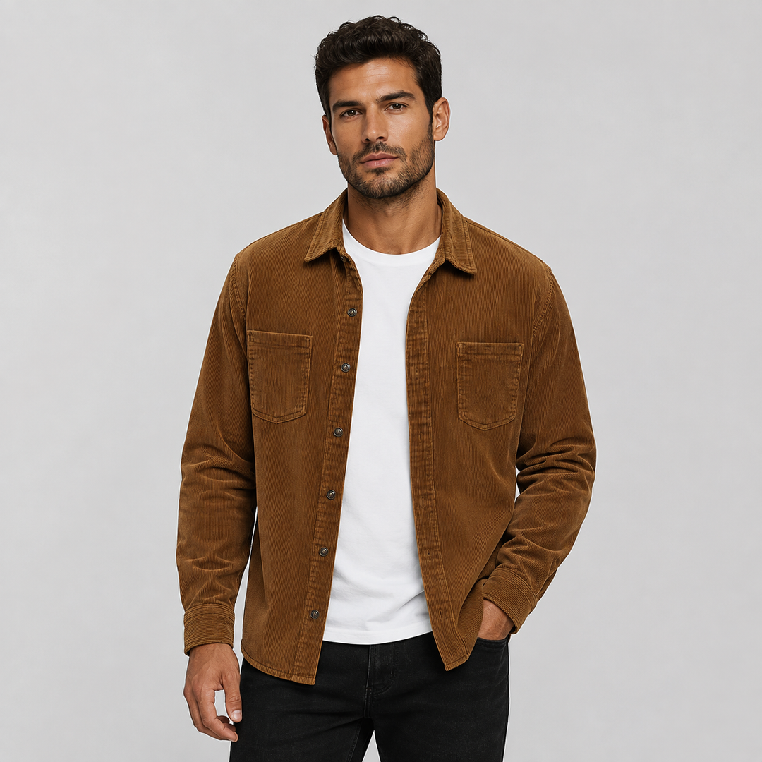 Men's Regular Fit Chest Pocket Overshirt