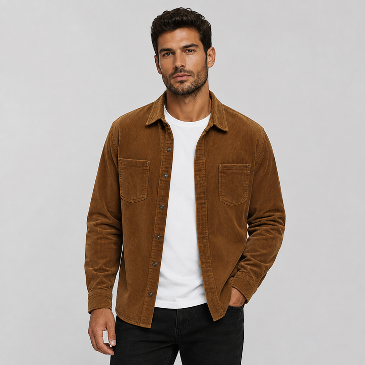 Men's Regular Fit Chest Pocket Overshirt