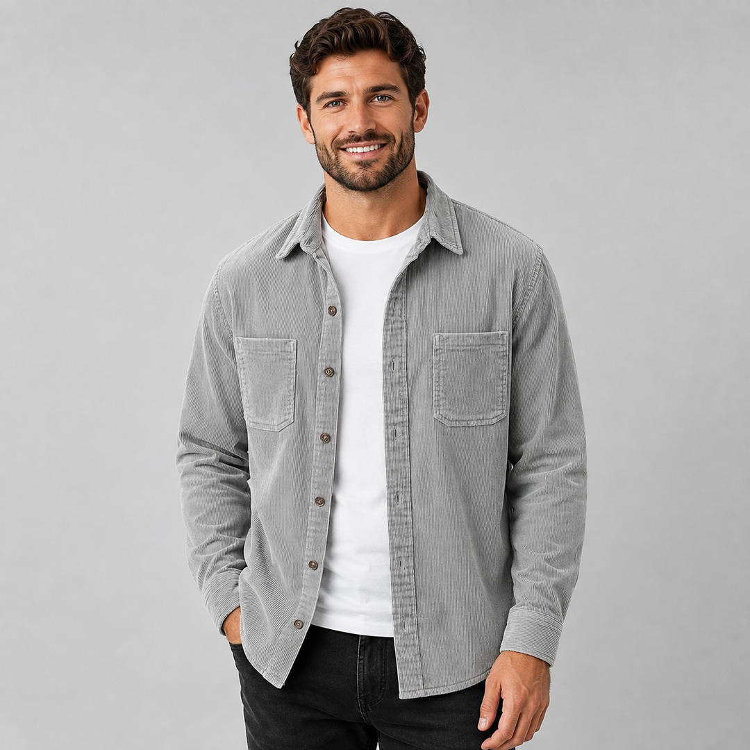 Men's Regular Fit Chest Pocket Overshirt
