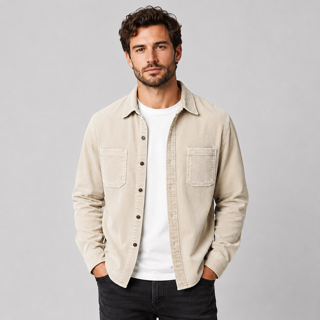 Men's Regular Fit Chest Pocket Overshirt