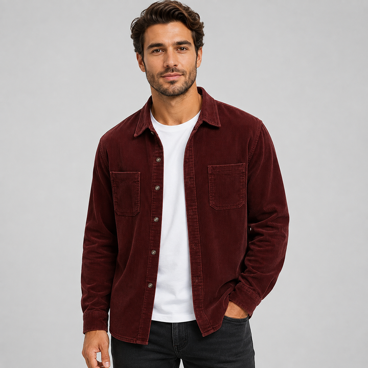 Men's Regular Fit Chest Pocket Overshirt