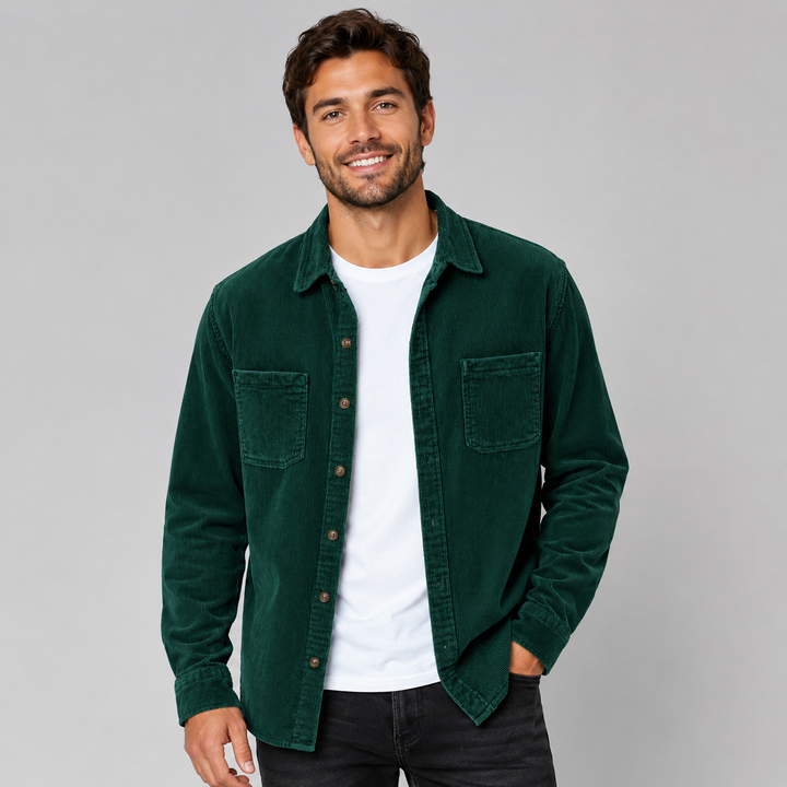 Men's Regular Fit Chest Pocket Overshirt