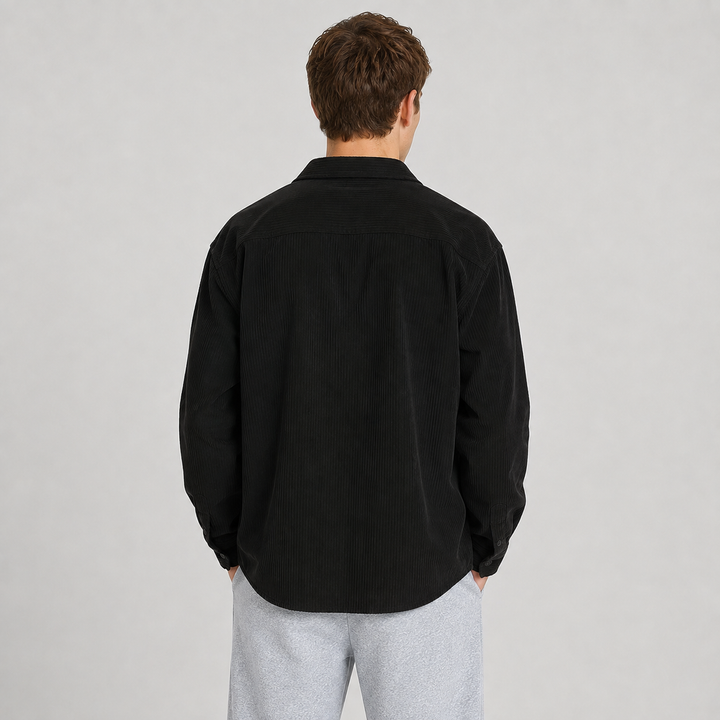 Men's Loose Fit Long Sleeve Overshirt