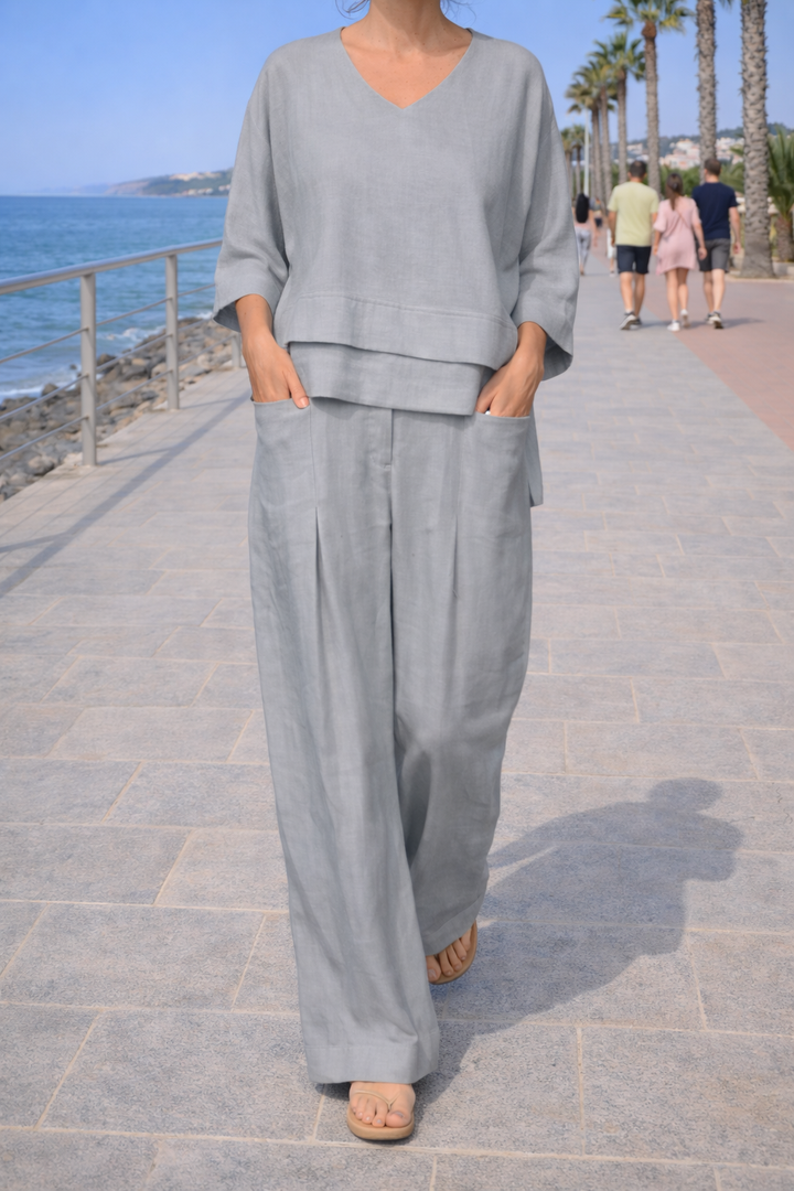 Nuala | Wide-Leg Two-Piece Set