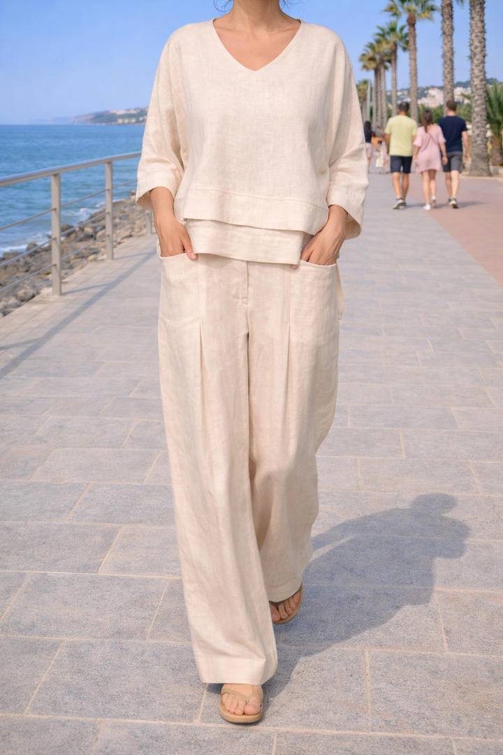 Nuala | Wide-Leg Two-Piece Set