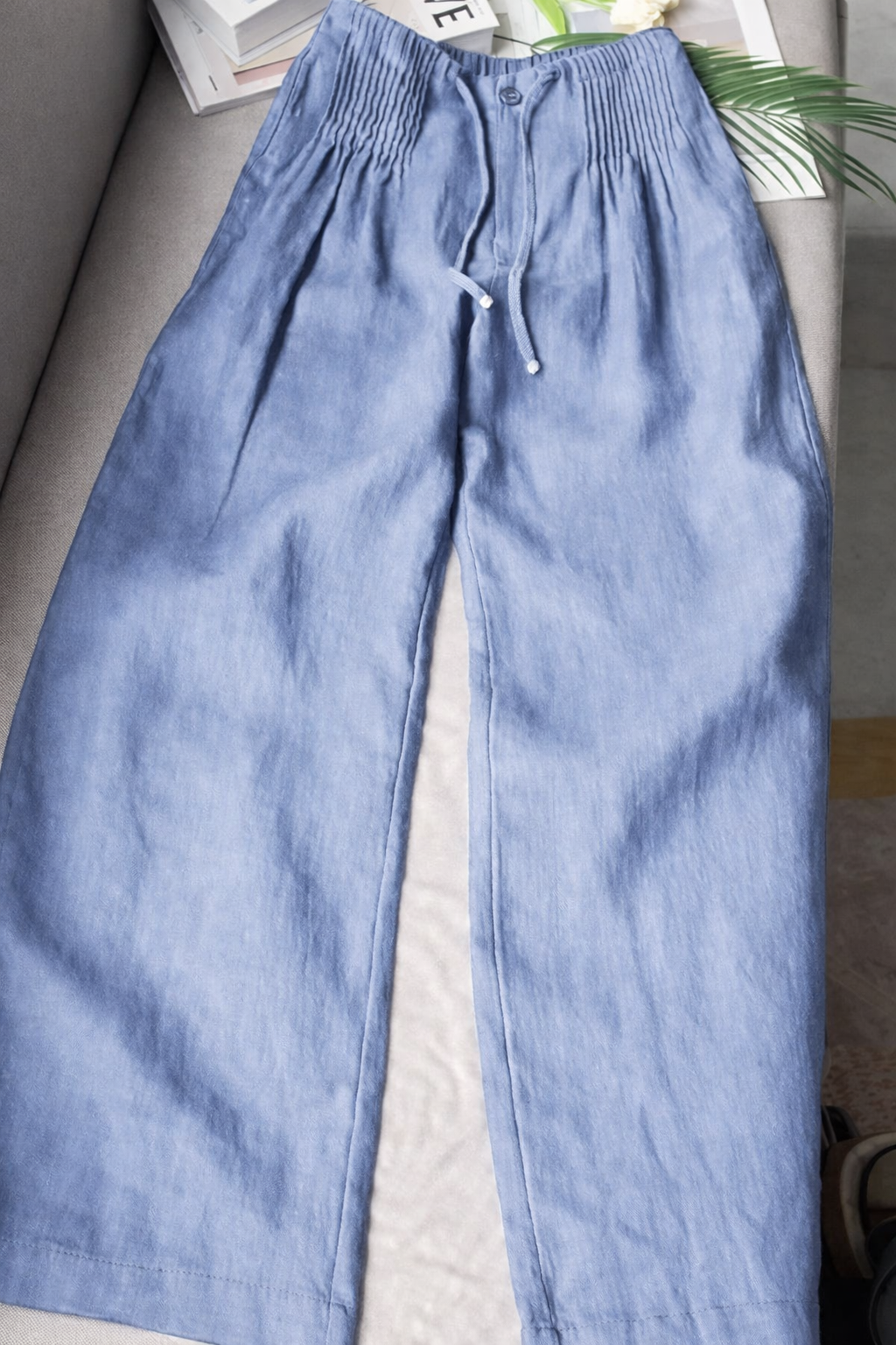Evelyn | Wide-Leg Drawstring Trousers