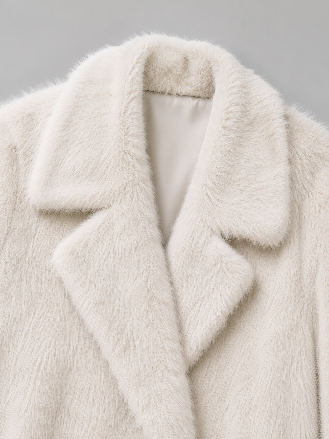 Women's Winter Satin-Lined Long Faux Fur Mink Coat