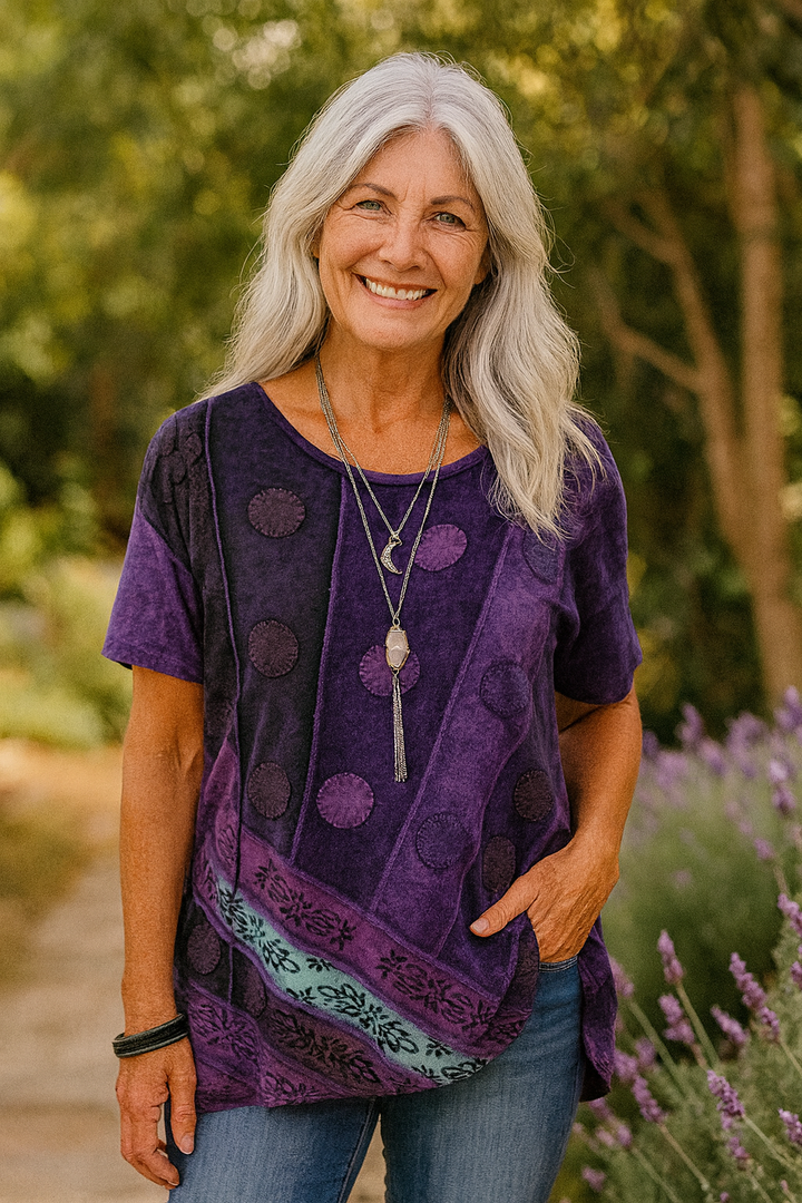 Nora | Embroidered Artisan Tunic Top