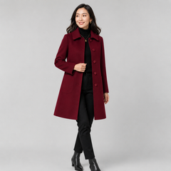 Octavia | Women's Tailored Long Wool Blend Coat