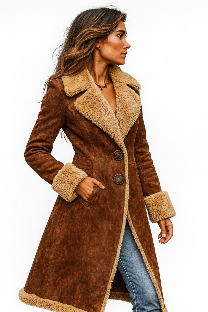 Women's Long Winter Faux Fur Coat