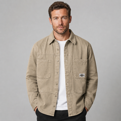 Ambrose | Men's Cotton Relaxed Fit Utility Overshirt