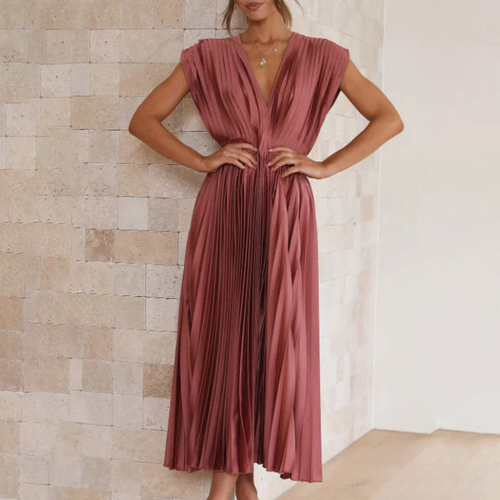 Opaline | Pleated Midi Dress