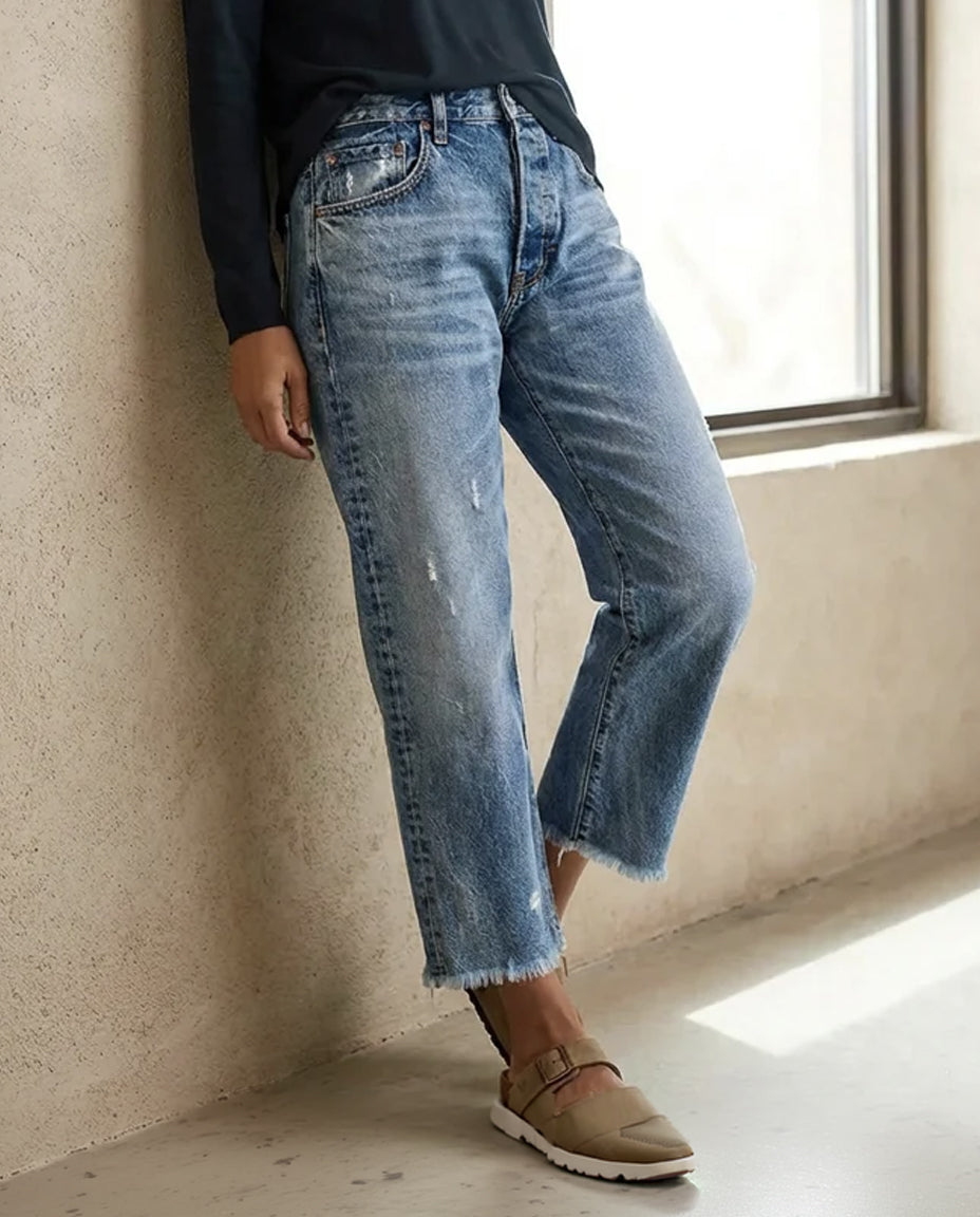 Marcelle | Straight-Leg Cropped Jean