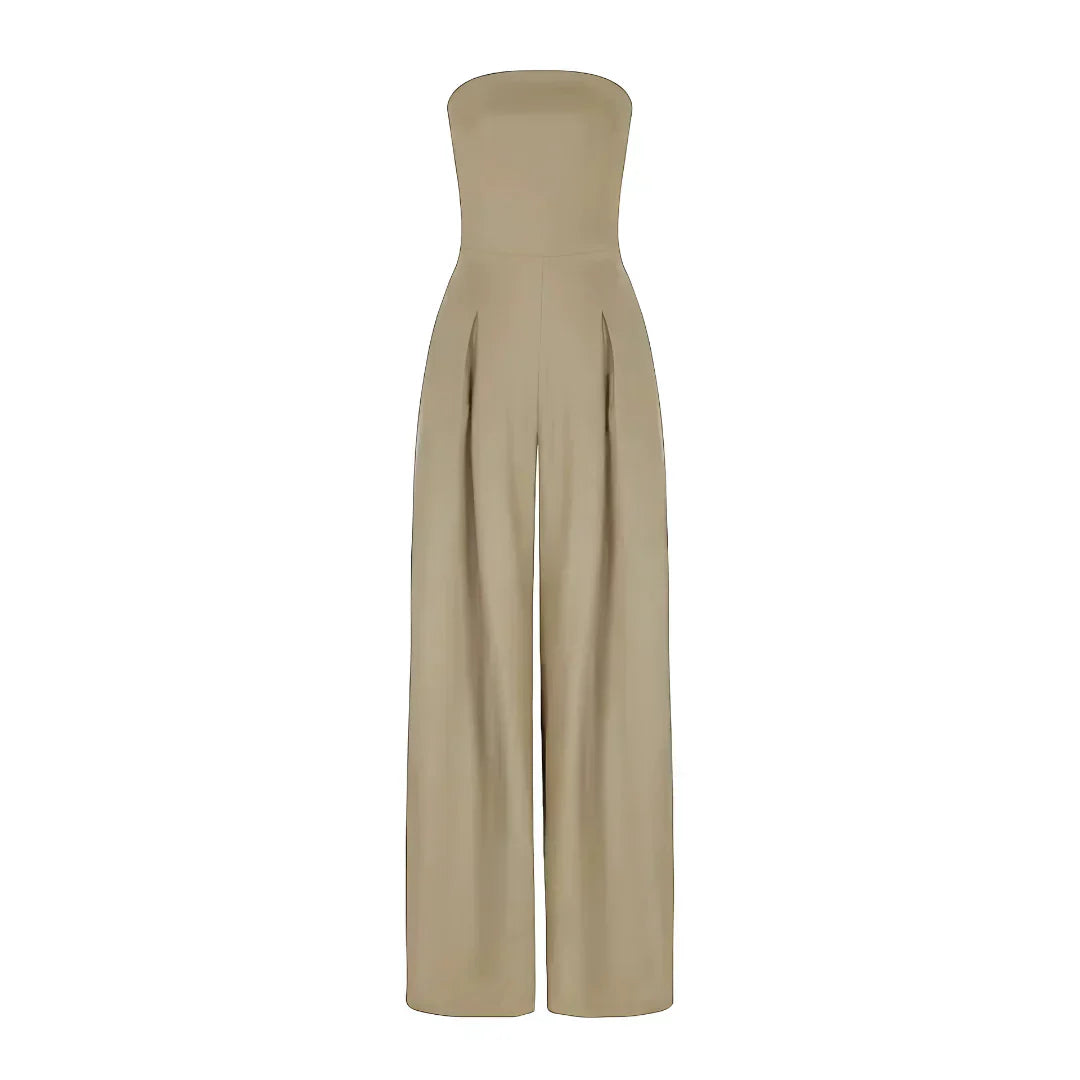 Amber | Elegant Strapless Jumpsuit