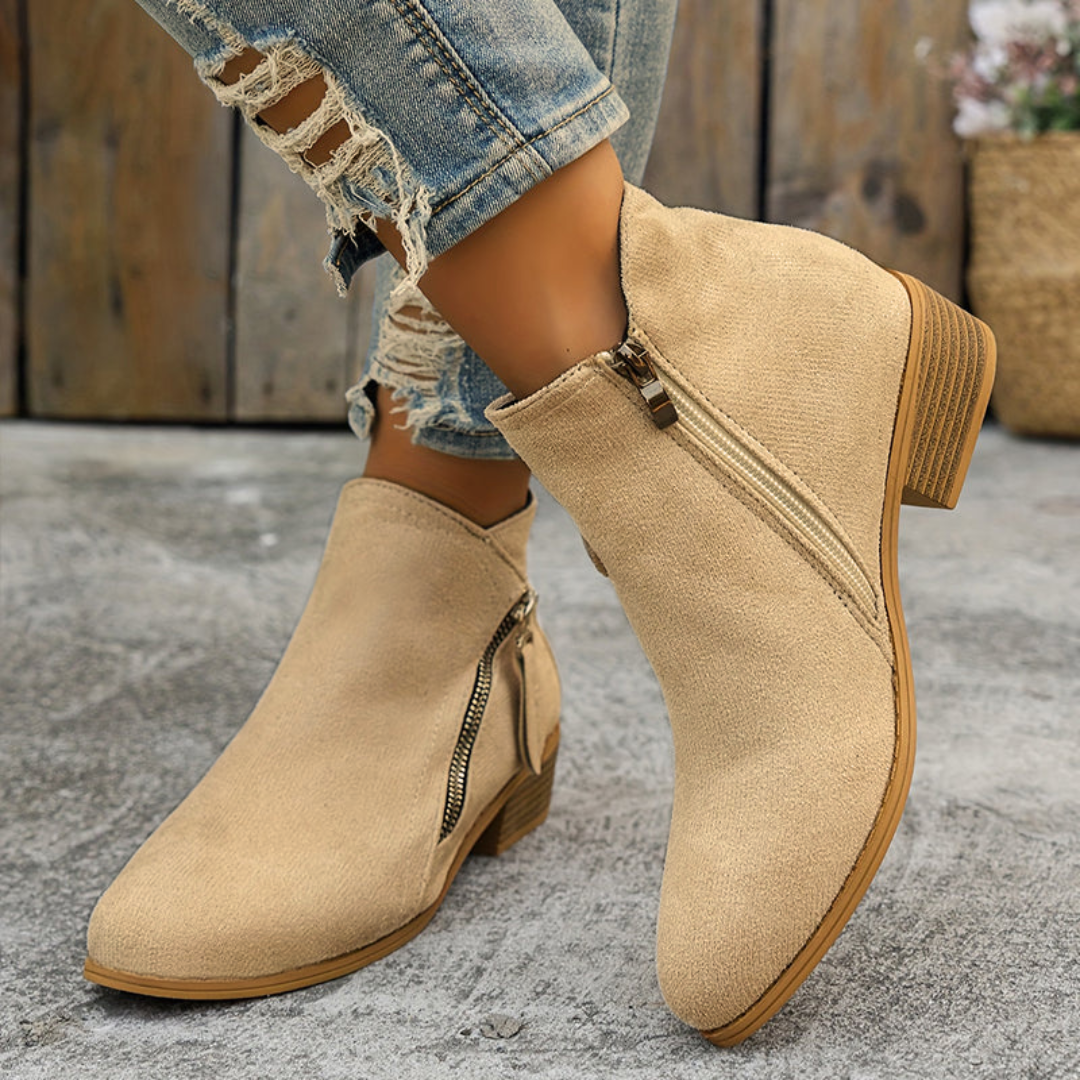 Clara | Orthopedic Zip Ankle Boot