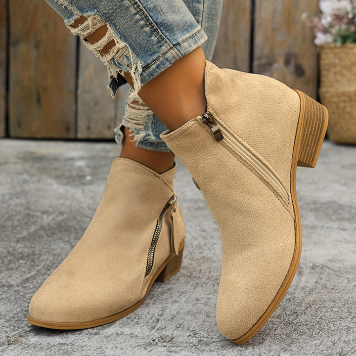 Clara | Orthopedic Zip Ankle Boot