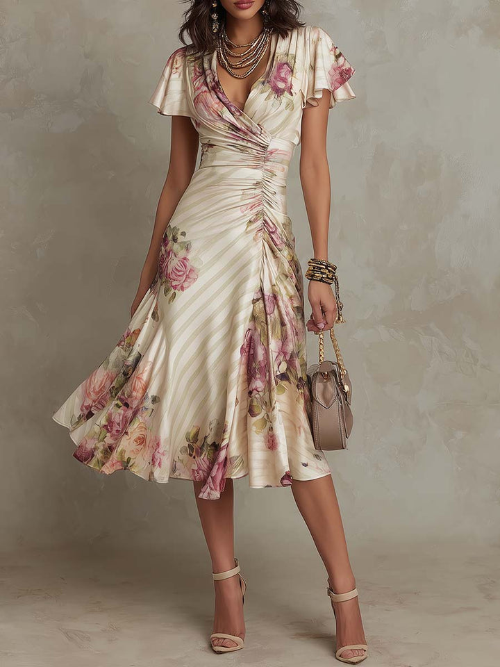 Azélie | Floral Midi Dress