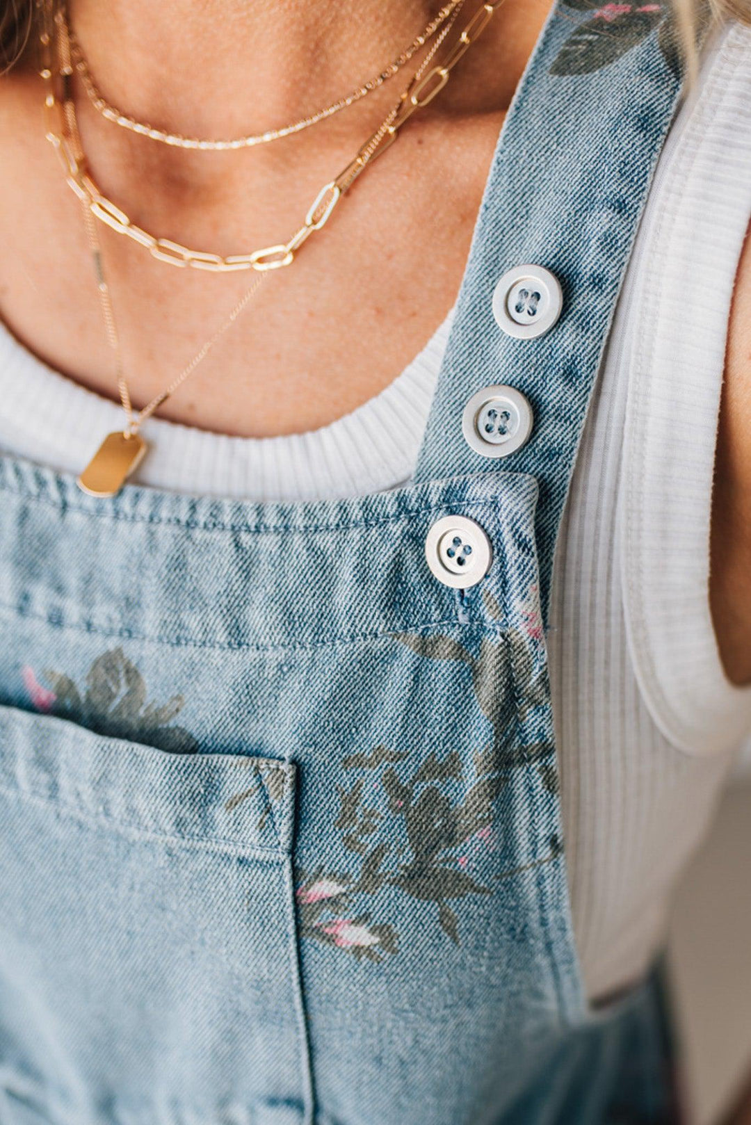 Huguette | Floral Shortalls