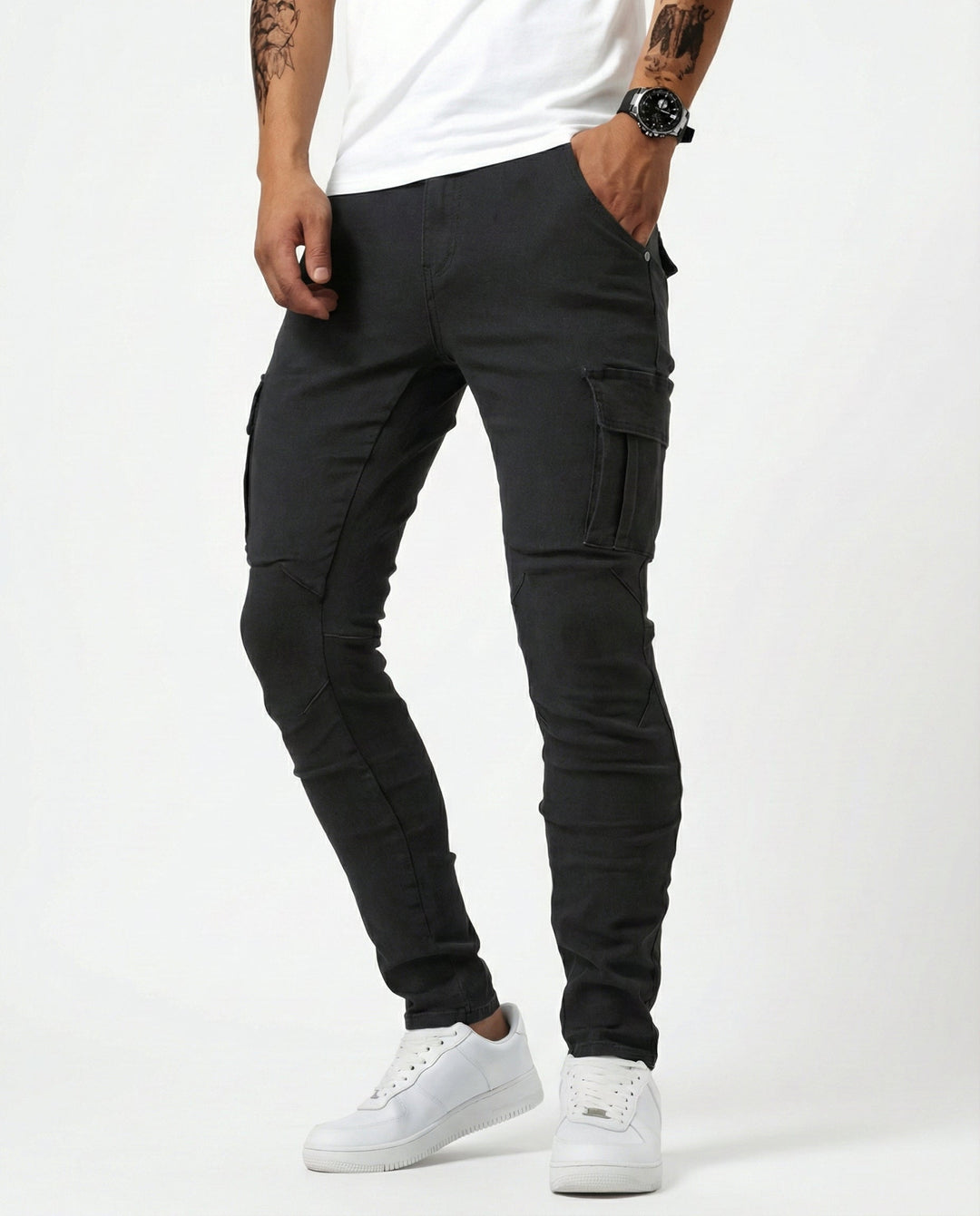 Alastair | Stretch Slim Cargo Pant