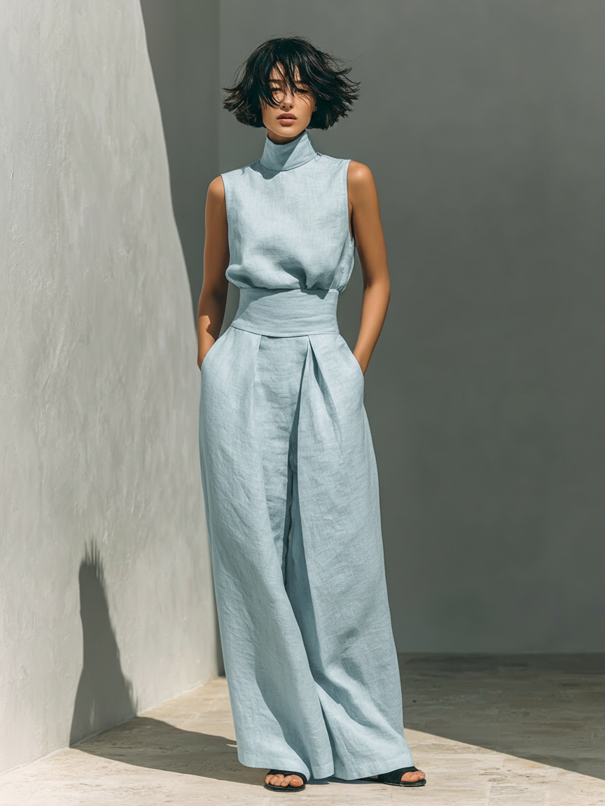 Deirdre | Sleeveless Two-Piece Set