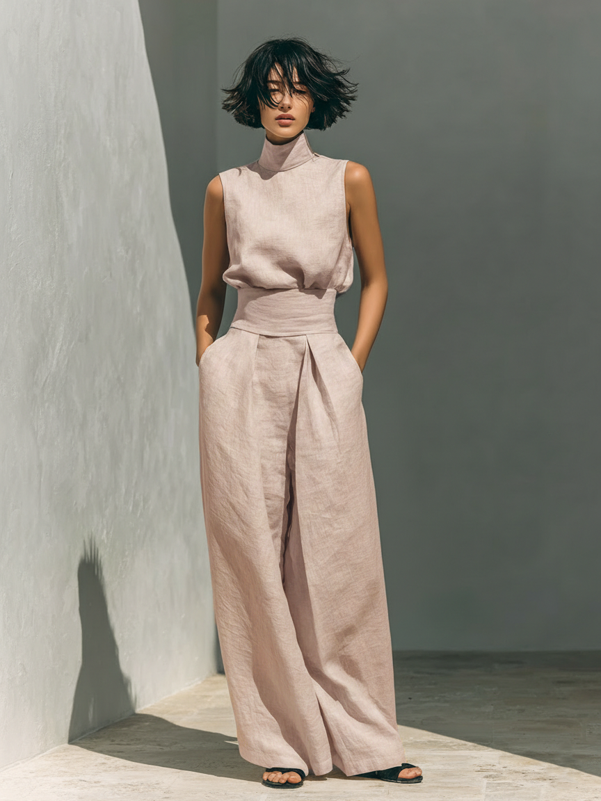 Deirdre | Sleeveless Two-Piece Set