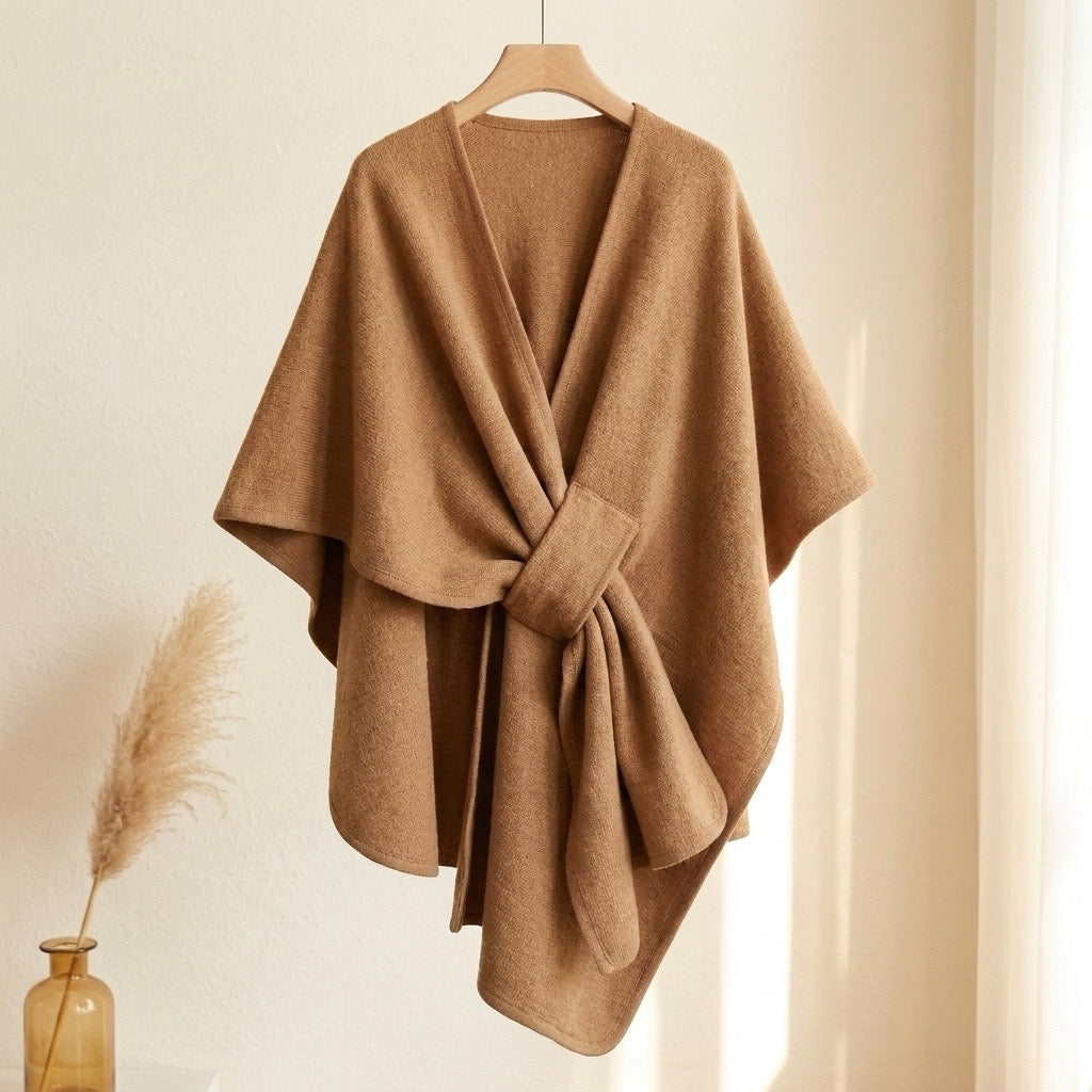 Women's Wool Triangle Scarf - Camel