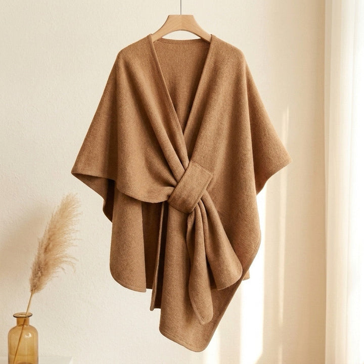 Women's Wool Triangle Scarf - Camel