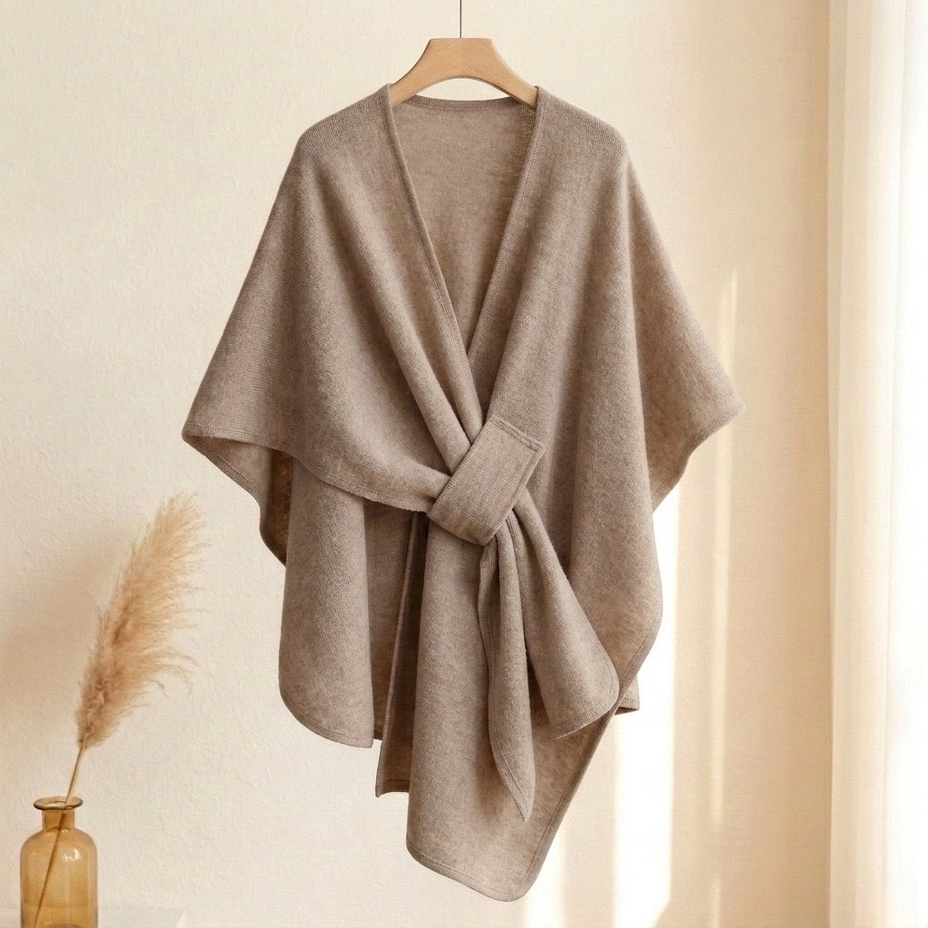 Women's Wool Triangle Scarf - Khaki