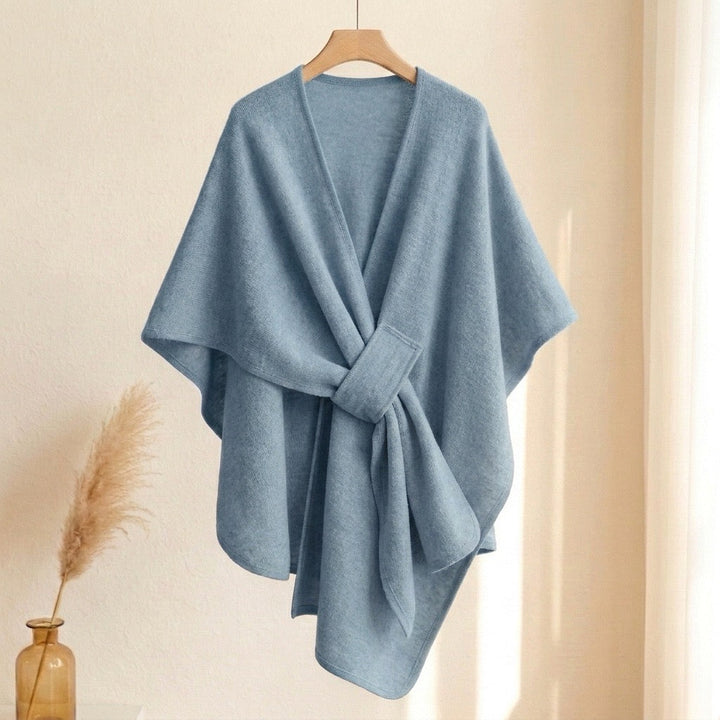 Women's Wool Triangle Scarf - Sky Blue
