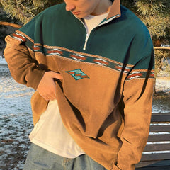 Beckett | Oversized Quarter Zip Sweater Men