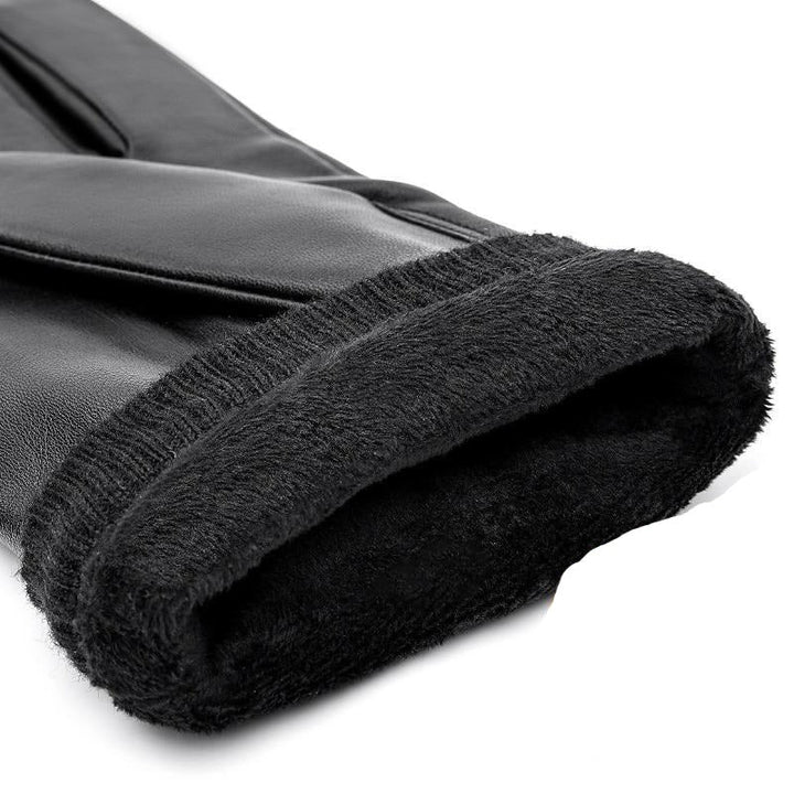 Men's Chic Leather Warm Winter Gloves