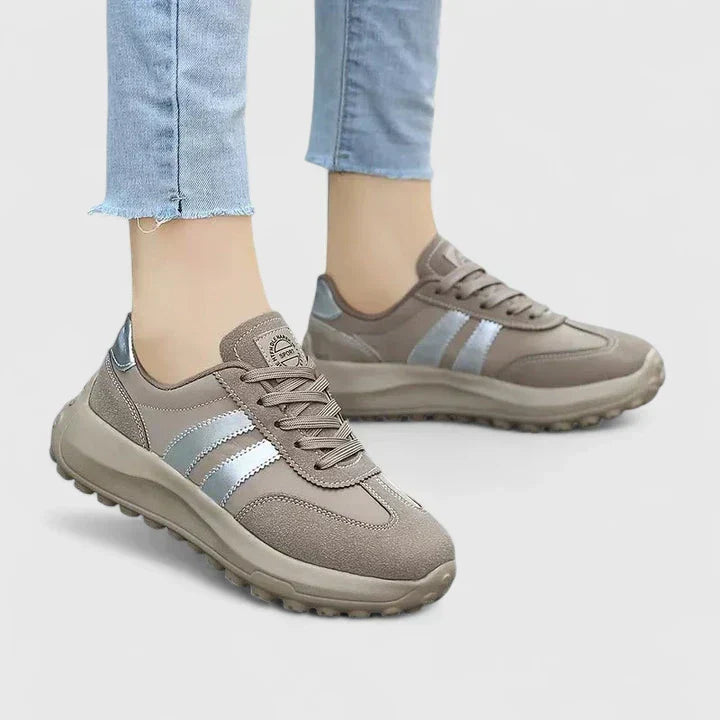 Women's Stylish Suede Lace-Up Orthopedic Sneakers