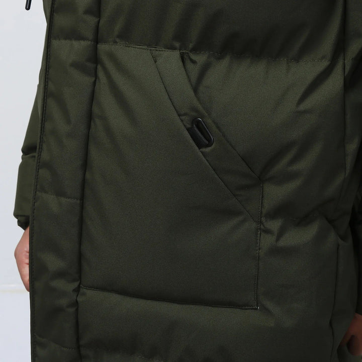Men's Long Puffer Snow Winter Jacket