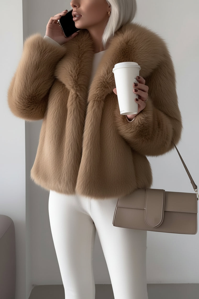 Women's Elegant Winter Faux Fur Coat