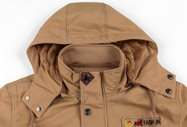Men's Stylish Fleece-Lined Rain Winter Jacket