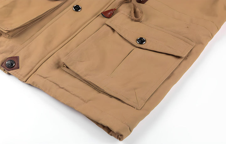 Men's Stylish Fleece-Lined Rain Winter Jacket