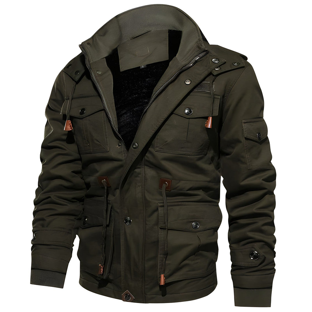 Men's Stylish Fleece-Lined Rain Winter Jacket