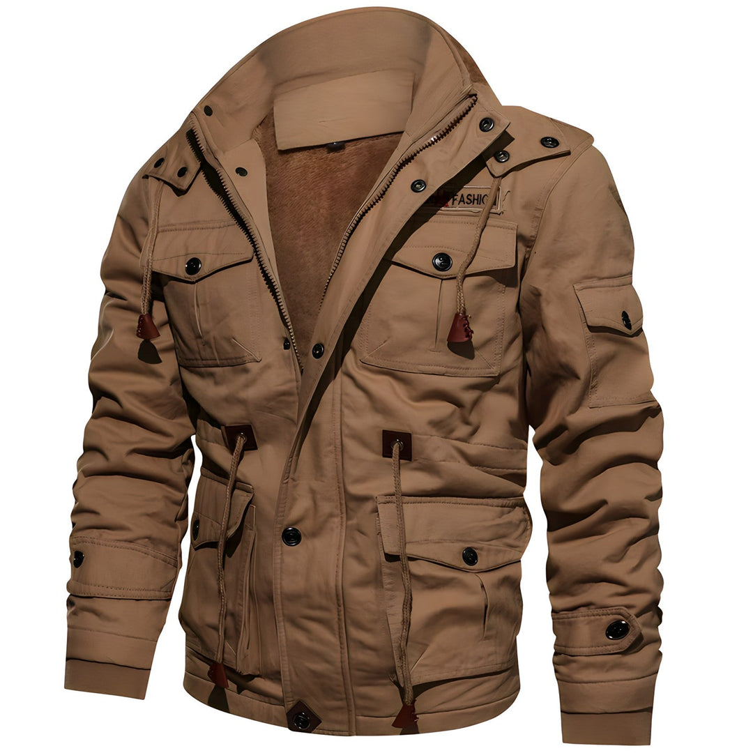 Men's Stylish Fleece-Lined Rain Winter Jacket