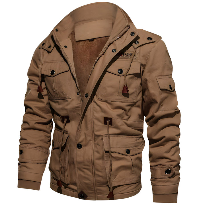 Men's Stylish Fleece-Lined Rain Winter Jacket
