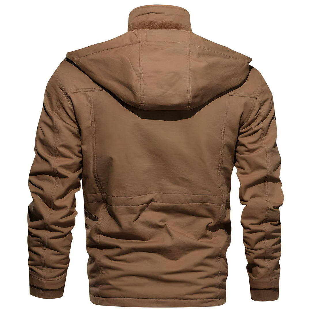 Men's Stylish Fleece-Lined Rain Winter Jacket