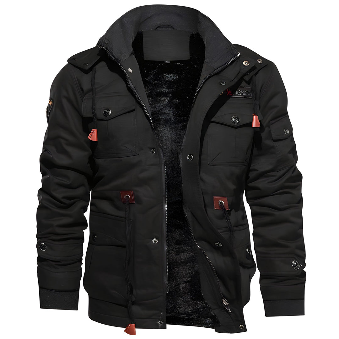 Men's Stylish Fleece-Lined Rain Winter Jacket