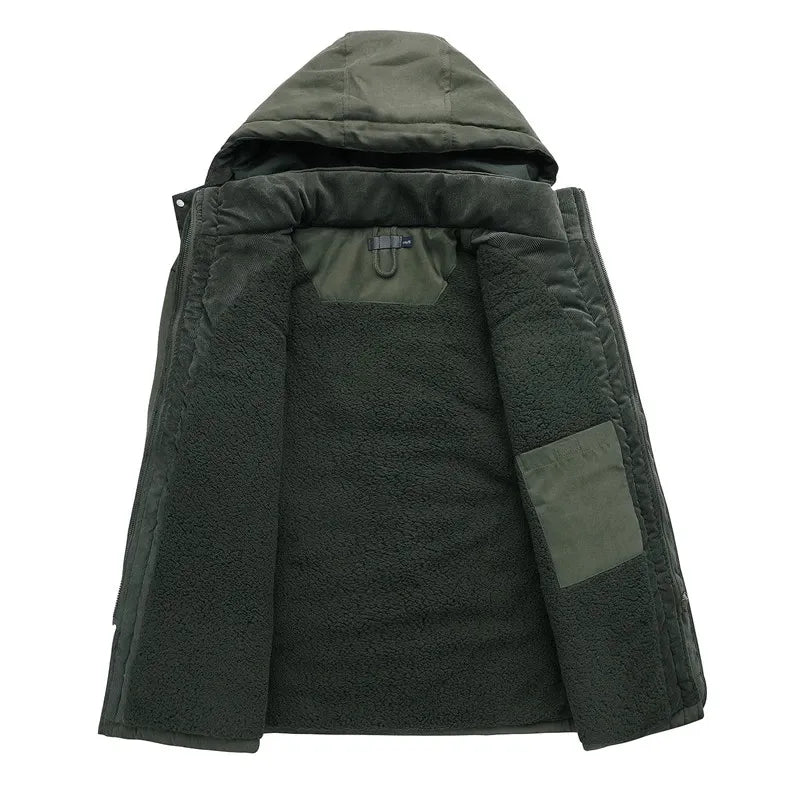 Men's Sherpa Puffer Snow Winter Jacket